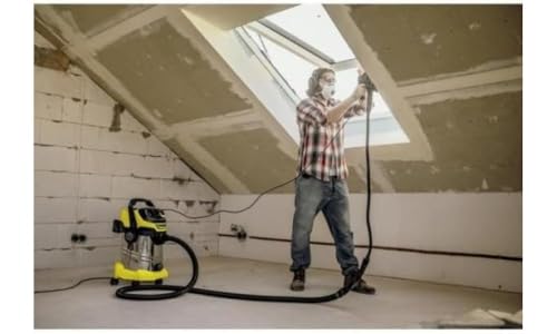 Karcher WD 6 P S V-30/6/22/T, PS V-30/8/35/T Nass-/Trockensauger-30 L Edelstahltank-1300W (tragbare Steckdose und Blasfunktion), Standard, 1300 W, 30 liters von Kärcher