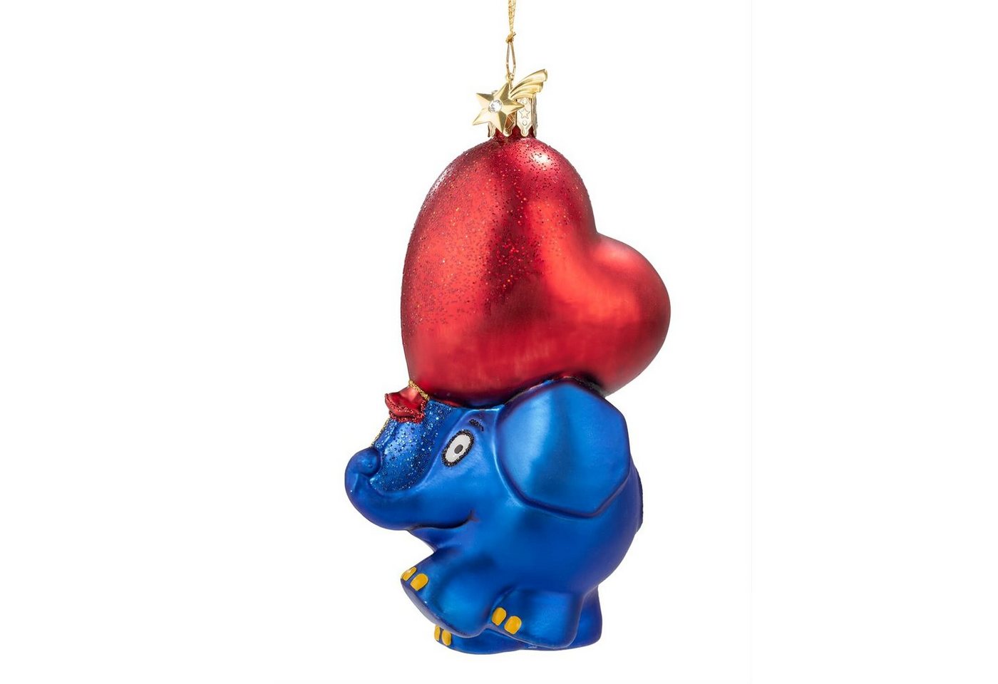 Käthe Wohlfahrt Christbaumschmuck Der Elefant mit Herzluftballon von Käthe Wohlfahrt