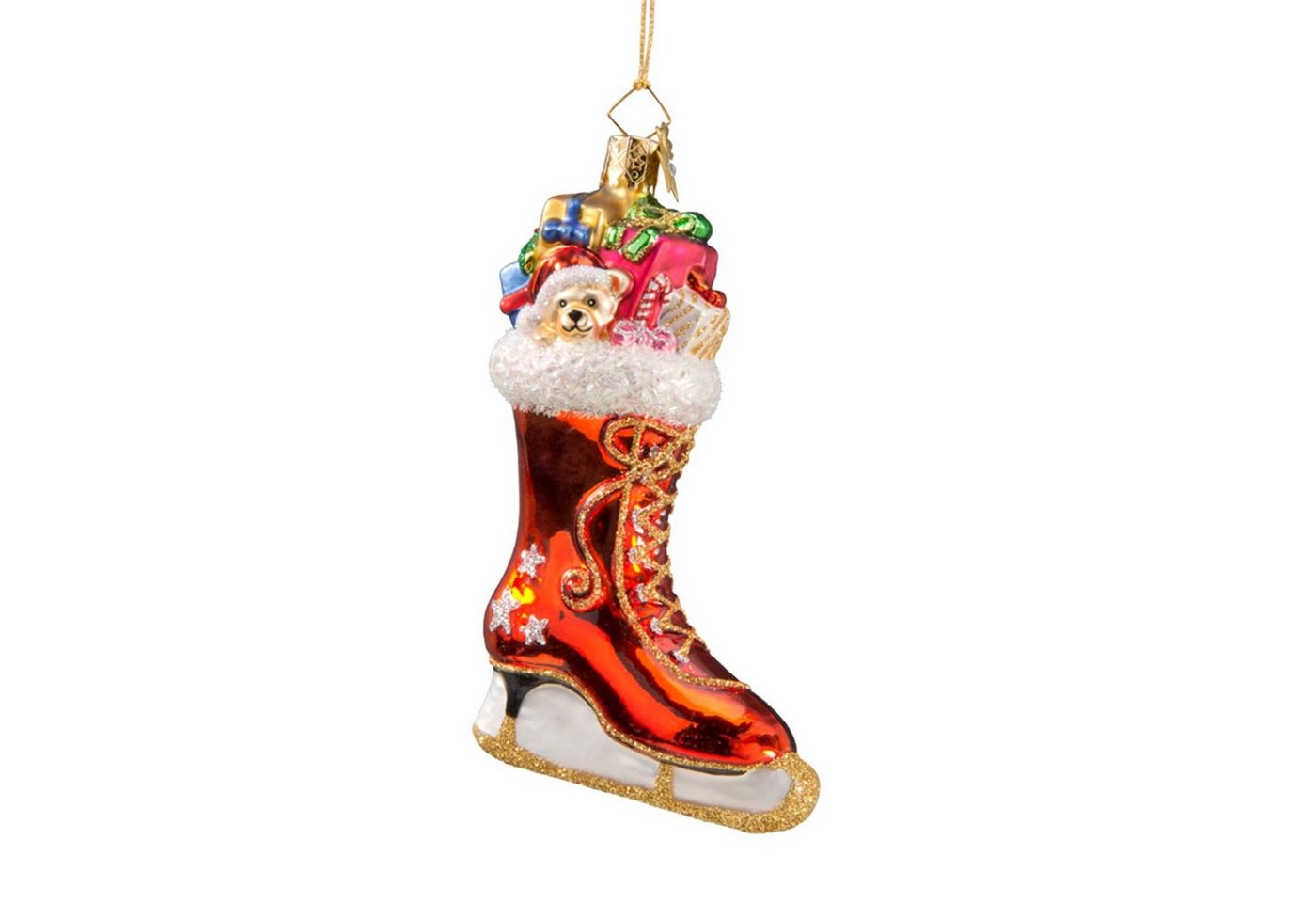 Käthe Wohlfahrt Christbaumschmuck Schlittschuh, rot von Käthe Wohlfahrt