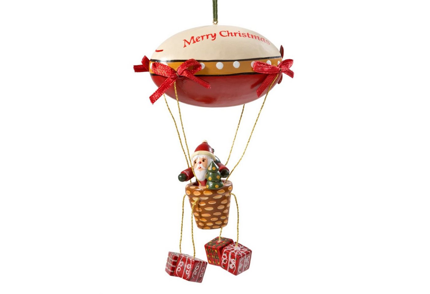 Käthe Wohlfahrt Christbaumschmuck Zeppelin mit Weihnachtsmann von Käthe Wohlfahrt