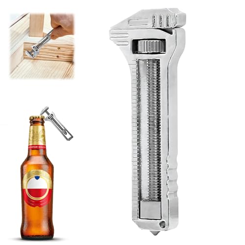Kaezuy Mini Multifunktionswerkzeug Tragbar 5-in-1 Mit Schraubenschlüssel Flaschenöffner Nagelabzieher Messschieber Aus Zink Aluminium Für Reparaturen Camping Outdoor von Kaezuy