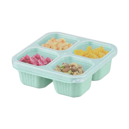 Kaezuy Snackbox Mit Fächern Kinder Snack Box Wiederverwendbar Transparenter Deckel Snackbehälter Edelstahl Für Schule Arbeit Reisen Unterwegs (C) von Kaezuy