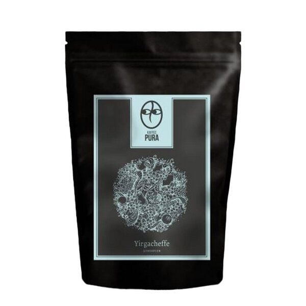 Kaffee Pura Premium Bio Kaffee - Yirgacheffe Äthiopien - Bohne & Gemahlen von Kaffee Pura