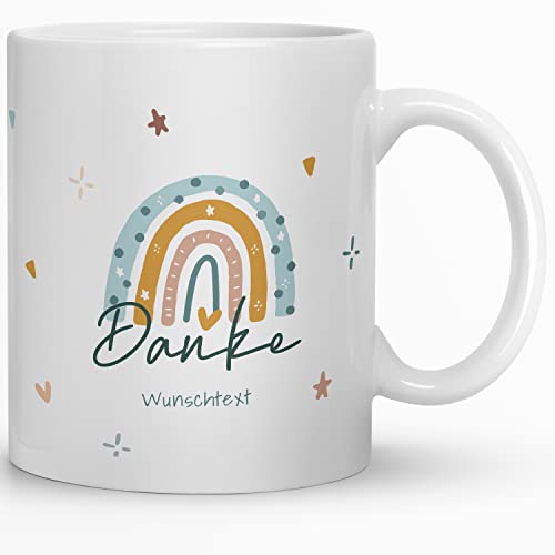 Kaffeebecher24 - Personalisierte Tasse mit Namen - Dankeschön Tasse - mit Wunschtext - Spülmaschinenfest - Beste Freundin Geschenke von Kaffeebecher24