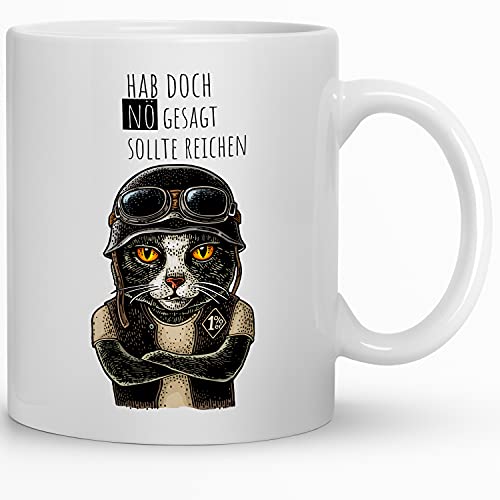 Kaffeebecher24 - Tasse Katze NÖ | Geschenke für Katzenliebhaber | Tassen mit Katzen | Grumpy Cat | Katze Geschenk | Made in Germany von Kaffeebecher24