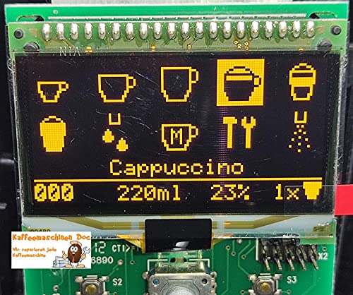 Ersatz Display Modul für Nivona Display Unit EF691 EF 0069348 NICR 83x/84x/85x - Gelb Ersatz Display Modul für Nivona Display Unit EF691 EF 0069348 NICR 83x/84x/85x - Gelb von dutis