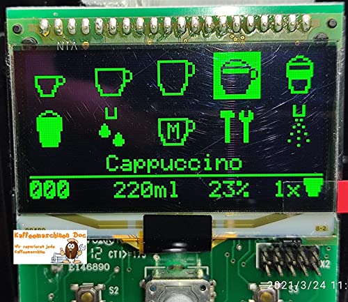 Ersatz Display Modul für Nivona Display Unit EF691 EF 0069348 NICR 83x/84x/85x - Grün Ersatz Display Modul für Nivona Display Unit EF691 EF 0069348 NICR 83x/84x/85x - Grün von Kaffeemaschinen Doc