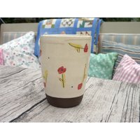 Becher "Rosen"-Getöpfert von Kaffeepott