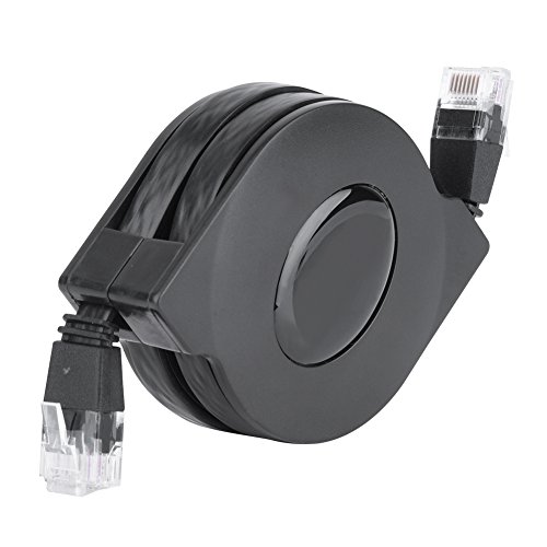 Kafuty Cat6 Netzwerkkabel, Ausziehbar für Modem Router Netzwerk, Ethernet Switch für flaches Hochgeschwindigkeits Internetkabel, Modem, Router(2m) von Annadue