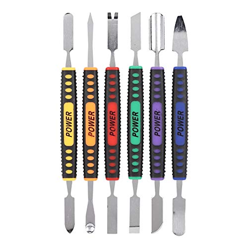 Kafuty 6 STÜCKE Brecheisen Repair Tools Kit Prying Öffnung Repair Tool Set Brecheisen Zerlegen Brecheisen Anti Rutsch Silikon für Handy Computer Tablets von Kafuty
