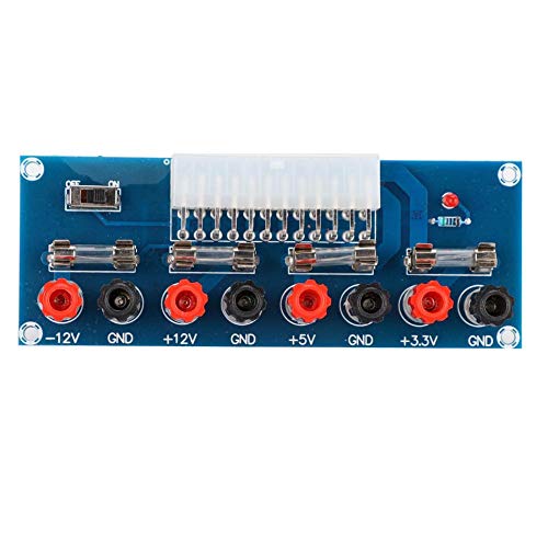 Kafuty PC-Adapter-Breakout mit 24-poliger ATX-Netzteilplatine und Netzschalter für eingebettete Systeme für Computerprojekte Kafuty PC-Adapter-Breakout mit 24-poliger ATX-Netzteilplatine und Netzschalter für eingebettete Systeme für Computerprojekte von Kafuty