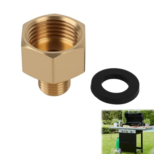 1 Stück LPG Gasadapter 1/2" R Innengewinde x 1/4" lks Außengewinde, Robuster Messing Gas-Schlauch Verbinder für Gaskocher, Campingkocher und Grill, Sichere Anwendung im Freien, Gasschlauch Verbinder 1 Stück LPG Gasadapter 1/2" R Innengewinde x 1/4" lks Außengewinde, Robuster Messing Gas-Schlauch Verbinder für Gaskocher, Campingkocher und Grill, Sichere Anwendung im Freien, Gasschlauch Verbinder von Kahaybeall
