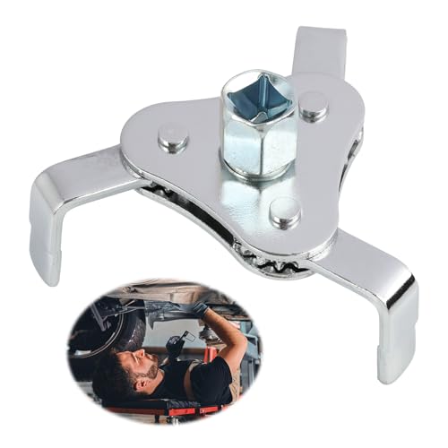 Ölfilterschlüssel 3 armig, Verstellbares Ölfilter Werkzeug mit Antriebsadapter für Autos und LKW, Kompatibel für 64-116mm Durchmesser, Effizientes und Flexibles Werkzeug für Ölwechsel Ölfilterschlüssel 3 armig, Verstellbares Ölfilter Werkzeug mit Antriebsadapter für Autos und LKW, Kompatibel für 64-116mm Durchmesser, Effizientes und Flexibles Werkzeug für Ölwechsel von Kahaybeall