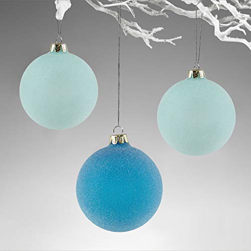 Baumkugel Serie Polaris, Farbe Eis Blau, Durchmesser 8 cm, Hersteller Kaheku Baumkugel Serie Polaris, Farbe Eis Blau, Durchmesser 8 cm, Hersteller Kaheku von Kaheku