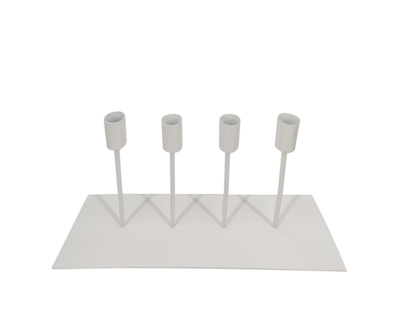 Kaheku Adventsleuchter Kaheku, Kerzentablett Traves, glanz weiss, 35x18h, 809037420 (1 St) von Kaheku