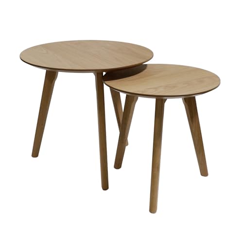Kaheku Beistelltisch Moana 2er Set Eiche Natur 12702002 von Kaheku