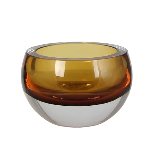 Kaheku Tischlicht Olson Amber 12,5 Ø 8,5h 849001863 von Kaheku