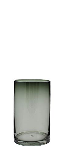 Kaheku Vase Motala Zylinder grau, Ø 12 cm, H= 20 cm 420635505 von Kaheku