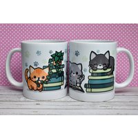 Tasse Katzen Und Bücher Kaffeebecher Pflanzen Geschenk Für Katzenliebhaber Tasse Katzen Und Bücher Kaffeebecher Pflanzen Geschenk Für Katzenliebhaber von KahikoDE