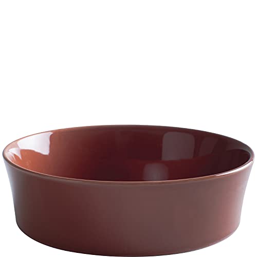 KAHLA 1T7708A93020W Homestyle Auflaufform rund 20 cm siena red mediterranes Geschirr aus Porzellan mit Steingut- und Keramiklook Suppenschale Backform Auflaufförmchen Souffleform Gratinform rund rot von KAHLA