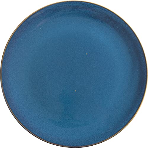 KAHLA 1T3439A93021W Homestyle Pizzateller 31 cm atlantic blue orientalisches Geschirr aus Porzellan mit Steingut- und Keramiklook flacher Teller großer Speiseteller XL Platzteller Servierteller blau von KAHLA