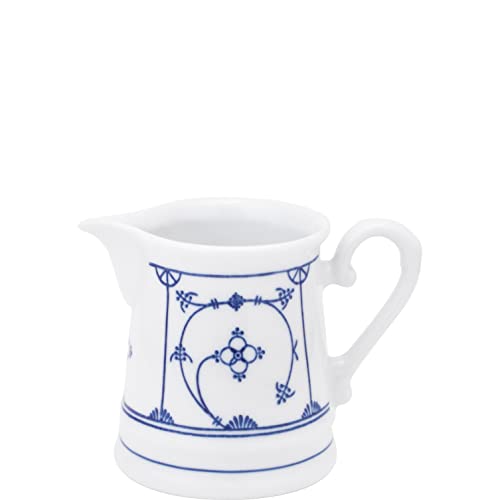 KAHLA 411003A75056H Blau Saks Milchkännchen 0,25 l | Sahnegießer mit Strohmuster aus Porzellan von KAHLA