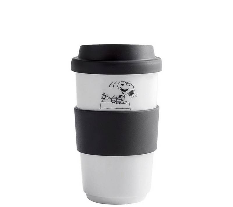 KAHLA Coffee-to-go-Becher fillit Becher 0,40 l Peanuts + Trinkdeckel, Porzellan, einwandig, Made in Germany von KAHLA
