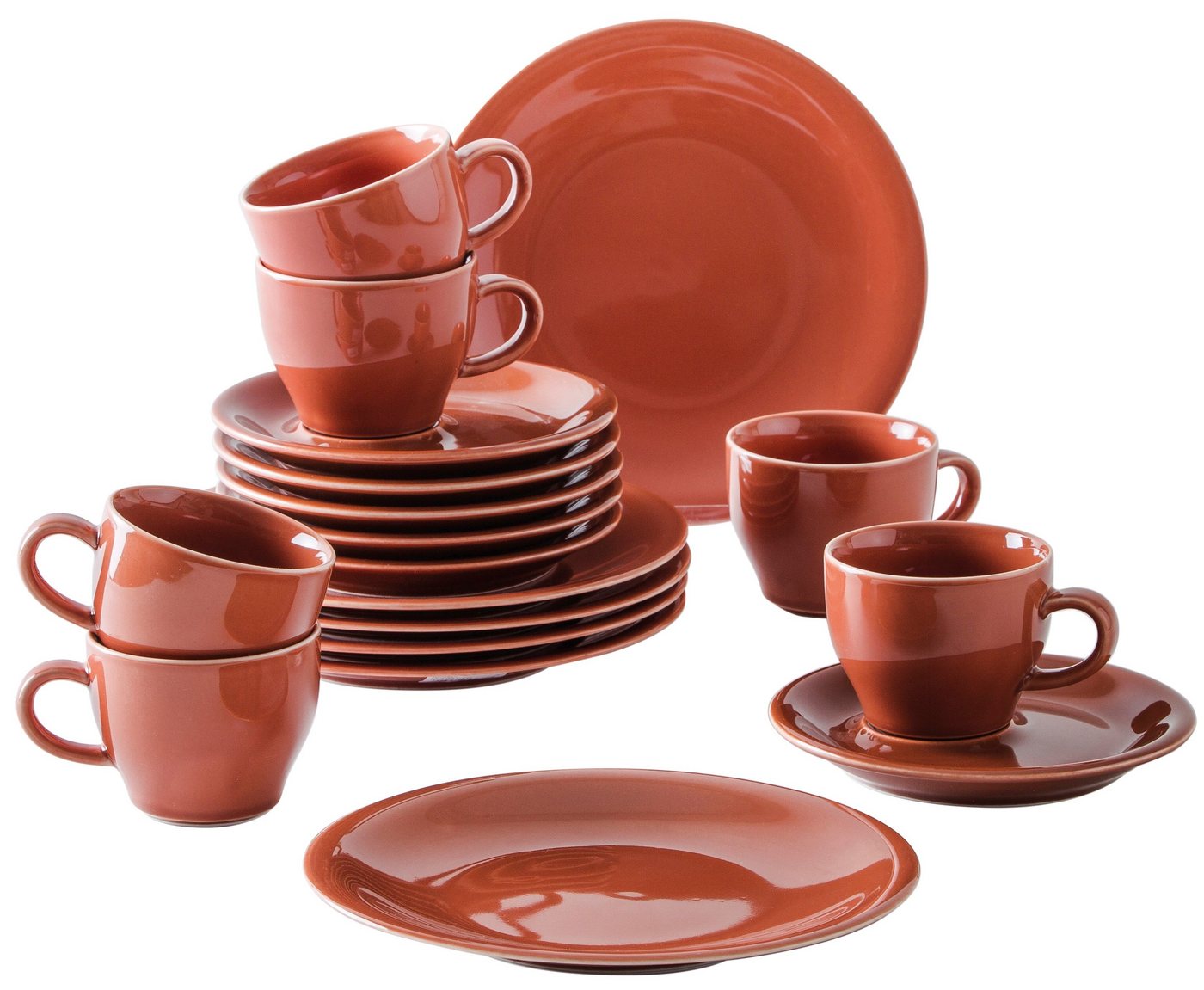 KAHLA Geschirr-Set Homestyle, 18 tlg (18-tlg), 6 Personen, Porzellan, Handglasiert, Made in Germany von KAHLA