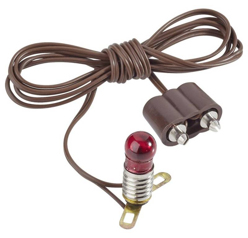 Kahlert Licht Krippen-Zubehör Kahlert Licht 60602 Beleuchtung Glühlampe mit Metallsteg Rot E5.5 3.5 von Kahlert Licht