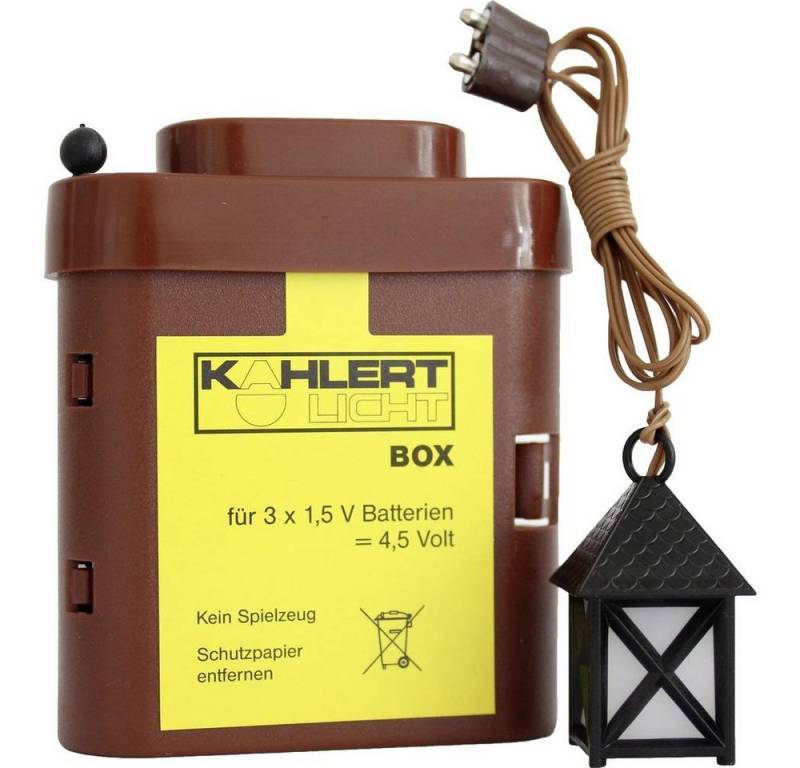 Kahlert Licht Krippen-Zubehör Laterne mit Batterie-Box von Kahlert Licht