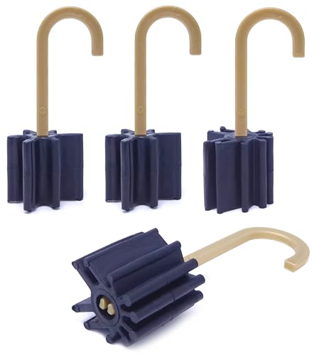 Gummi Stoßdämpfer für Tür und Fenster - 4 Stück - Universal Türstopper und Fensterstopper verhindert versehentliches Schließen von Fenstern und Türen durch Zugluft (Schwarz) von Kahns Trade