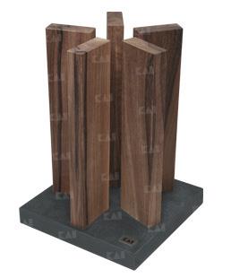 Kai Messerblock Stonehenge, Walnuss STH-4 von Kai Messer