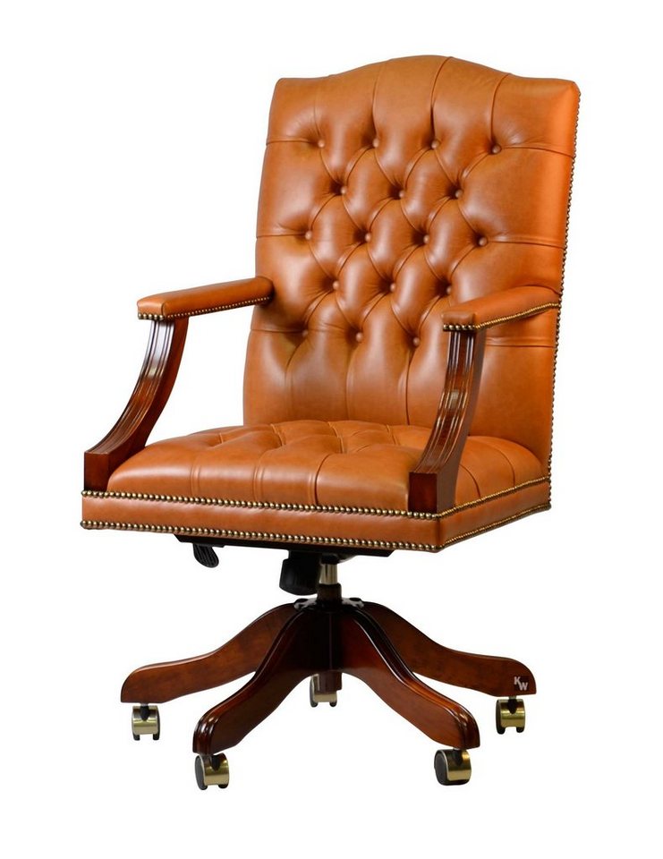 Kai Wiechmann Bürostuhl Chesterfield Bürostuhl Edward Polsterung light brown Kai Wiechmann Bürostuhl Chesterfield Bürostuhl Edward Polsterung light brown von Kai Wiechmann