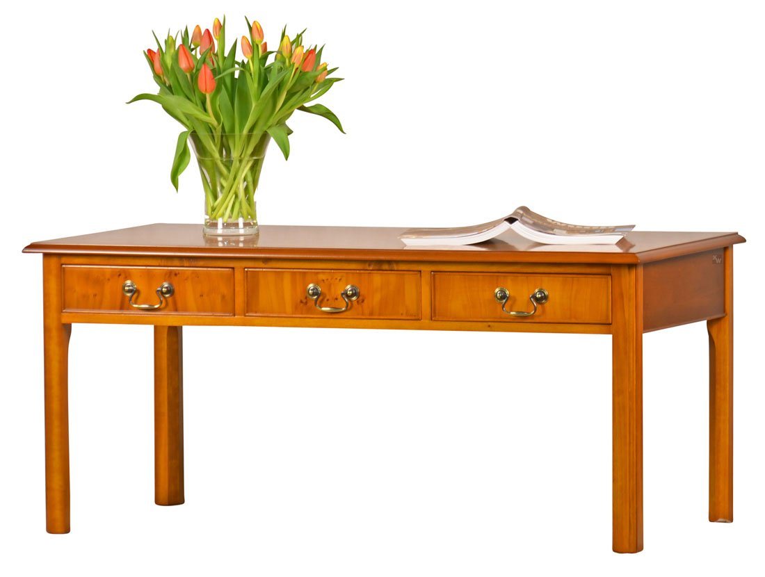 Kai Wiechmann Couchtisch Beistelltisch Eibe 120 x 60 cm, Sofatisch mit 3 Schubladen, aus edlem Furnierholz, von Hand gefertigt in in einer Meisterwerkstatt Kai Wiechmann Couchtisch Beistelltisch Eibe 120 x 60 cm, Sofatisch mit 3 Schubladen, aus edlem Furnierholz, von Hand gefertigt in in einer Meisterwerkstatt von Kai Wiechmann