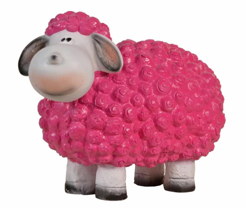 Kai Wiechmann Dekofigur Originelle Gartenfigur Schaf als wetterfeste Beetdekoration, knuffige, handbemalte Tierfigur für innen & außen von Kai Wiechmann