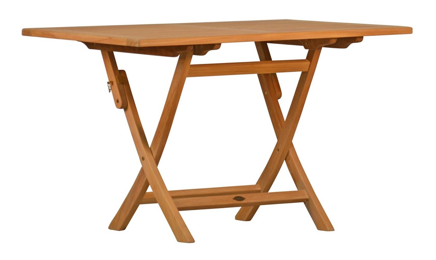 Kai Wiechmann Klapptisch Premium Teak Falttisch als wetterfester Teak Gartentisch, klappbarer und unbehandelter Teakholztisch von Kai Wiechmann