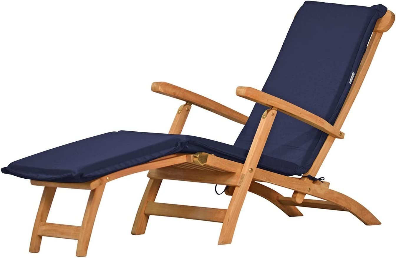 Kai Wiechmann Liegenauflage Deckchair Auflage Liegestuhl Polster made in Germany, waschbares und UV-beständiges Deckchair Kissen von Kai Wiechmann