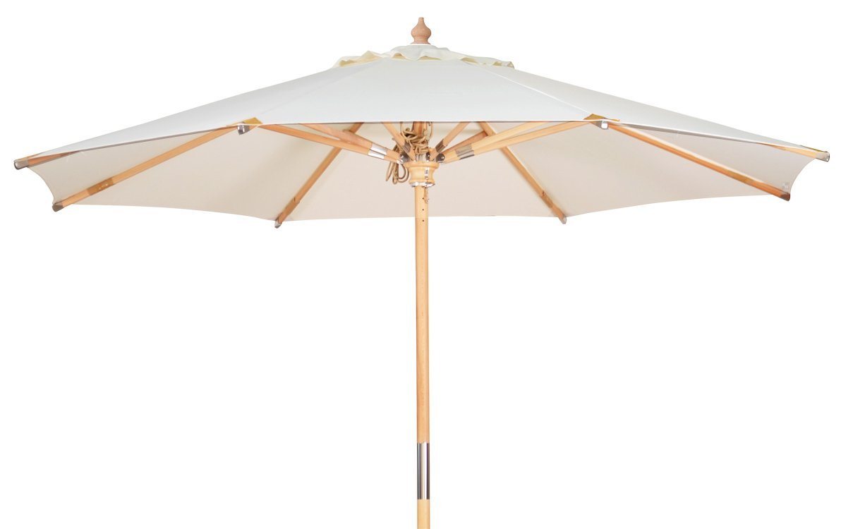 Kai Wiechmann Sonnenschirm Stylischer Balkonschirm 300 cm als hochwertiger Schattenspender, Gartenschirm aus Holz mit Windauslass & UPF 50+ Kai Wiechmann Sonnenschirm Stylischer Balkonschirm 300 cm als hochwertiger Schattenspender, Gartenschirm aus Holz mit Windauslass & UPF 50+ von Kai Wiechmann
