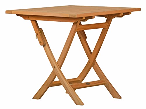 Kai Wiechmann Teak Klapptisch 80 x 80 cm Premium wetterfest langlebig von Kai Wiechmann