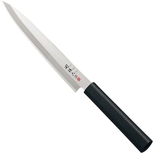 KAI Seki Magoroku Kinju und Hekiju Yanagiba Linkshänder 21,0 cm Klingenlänge - 8A solid & SUS420J2 - 58 & 56 (±1) HRC - handgefertig - Pakkaholz & PP-Kunststoff - Fischmesser - Made in Japan von KAI