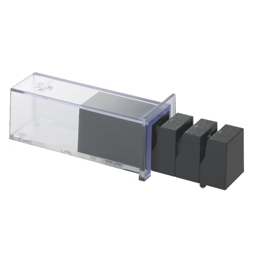 KAI Seki Magoroku Diamant- und Keramikschärfer für EINSEITIG geschliffene Klingen - Keramik Körnung 150 (2x), Diamant 270 (2x), Keramik 1000 (2x) Abmessung 13,8 x 5,1 x 5,7 cm von KAI