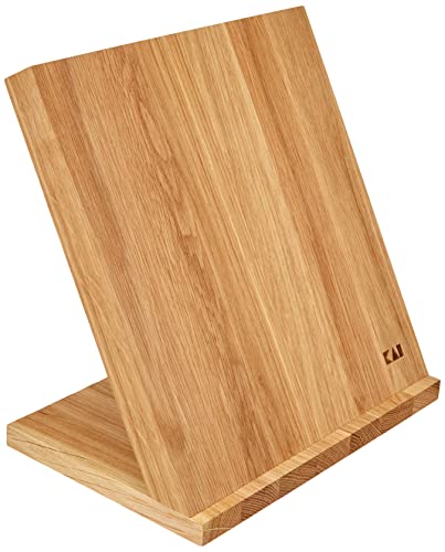 KAI magnetischer Messerblock zum Aufstellen aus Eiche - Premium Holz - Platz für 4 Messer - Abmessung 26 x 17 x 25,3 cm - Magnethalter Messerbrett von KAI