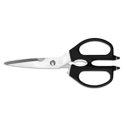 KAI Shun Mehrzweckschere - Ergonomischer Griff - Knochenkerbe, Nussknacker, Flaschenöffner & Kapselheber - Zerlegbar für einfache Reinigung Schere Küchenschere KAI Shun Mehrzweckschere - Ergonomischer Griff - Knochenkerbe, Nussknacker, Flaschenöffner & Kapselheber - Zerlegbar für einfache Reinigung Schere Küchenschere von KAI