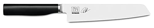 KAI Tim Mälzer Kamagata japanisches Allzweckmesser 15,0 cm Klingenlänge - rostfreier 4116 Edelstahl geschmiedet - 56 (±1) HRC - polierter POM Griff - Universalmesser - Made in Japan von KAI