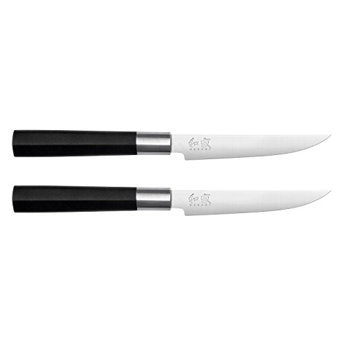 KAI Wasabi Black Deba 21,0 cm Klingenlänge - rostfreier 6A/1K6 Edelstahl poliert 58 (±1) HRC - schwarzer Polypropylen Griff - japanisches Hackmesser - Made in Japan von KAI
