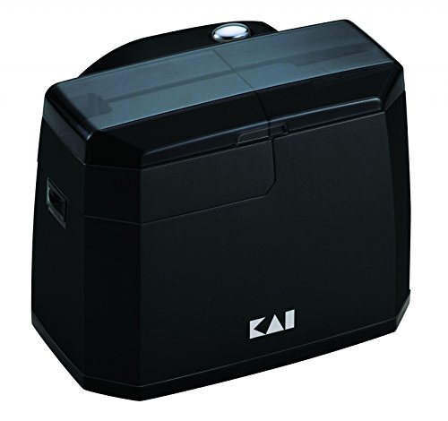 KAI Elektrischer Messerschärfer 15° Winkel AP-118S mit keramischer Schleifeinheit, rutschfesten Standfüße, Abmessungen 13,8 x 11,1 x 10,5 cm Inklusiver Poliereinheit, extreme Schärfe Messerschärfer von KAI