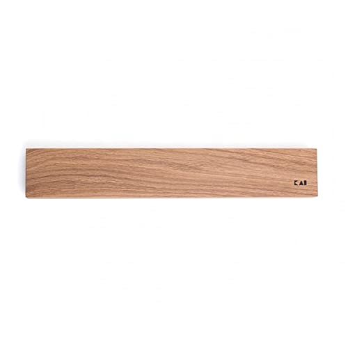 KAI Magnetleiste aus Eiche für Messeraufbewahrung - hochwertiges Holz für die Küche - Abmessungen 39 x 6,5 x 3 cm - Leiste für Küche Magnet Brett Holz von KAI
