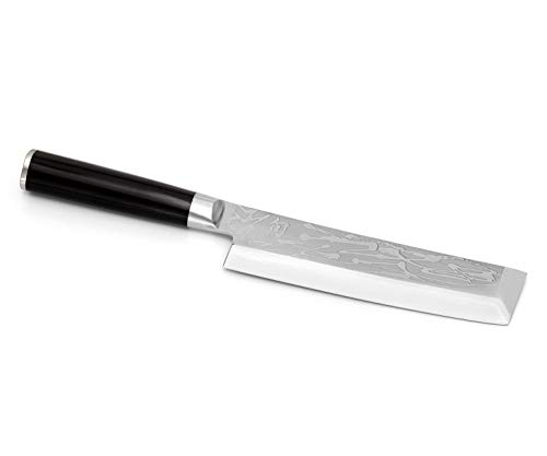 Kai Küchenmesser Shun Pro Sho Usuba mit Klinge aus Edelstahl und Griff aus Pakkaholz in der Farbe Schwarz, Länge 29 cm, VG-2007 von Kai