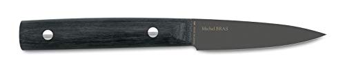 KAI Michel BRAS Quotidien Officemesser No.1 mit 7,5 cm Klingenlänge - titanbeschichteten Allzweckklinge aus A8 Stahl - Pakka Holz schwarz - Made in Japan von KAI