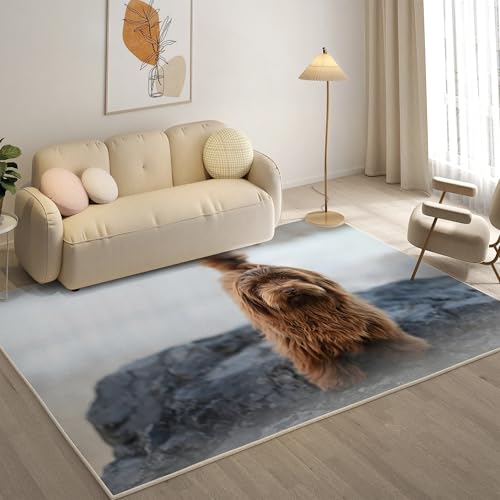 KaiHeBeding Kuscheliger Kurzflor Teppich Wohnzimmer, NeufundläNder Anti-Rutsch Unterseite Teppich, Waschbar Bis 30 Grad, Super Soft,Pflegeleicht und Robust Felloptik, Haustiere ,120x170cm KaiHeBeding Kuscheliger Kurzflor Teppich Wohnzimmer, NeufundläNder Anti-Rutsch Unterseite Teppich, Waschbar Bis 30 Grad, Super Soft,Pflegeleicht und Robust Felloptik, Haustiere ,120x170cm von KaiHeBeding